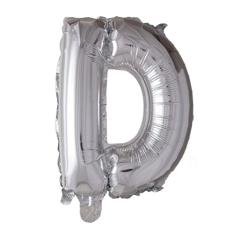 Folieballong Bokstav Sølv 41cm