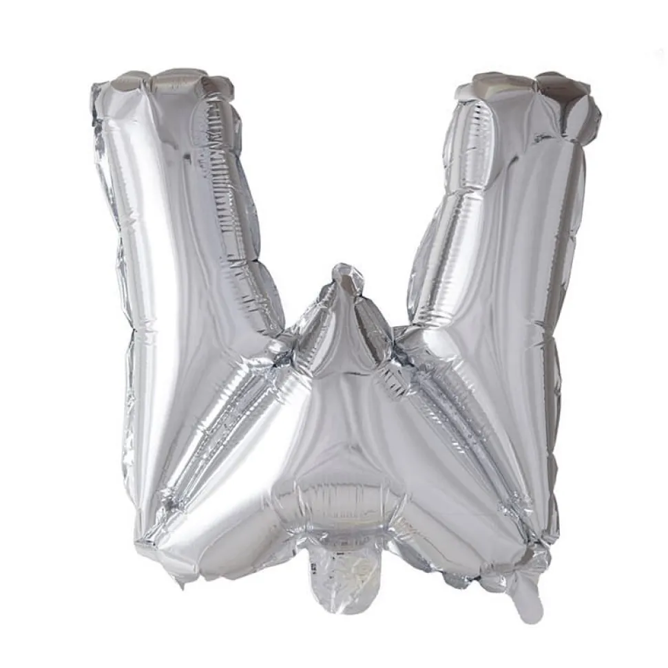 Folieballong Bokstav Sølv 41cm