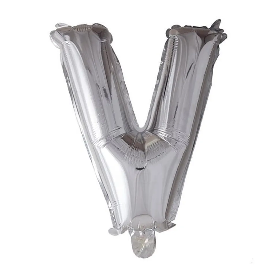 Folieballong Bokstav Sølv 41cm