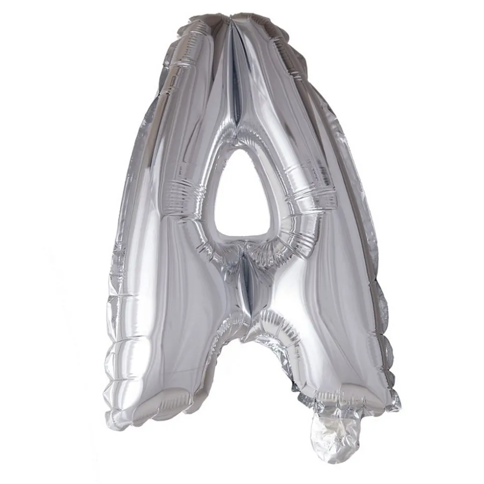 Folieballong bokstav sølv 102cm