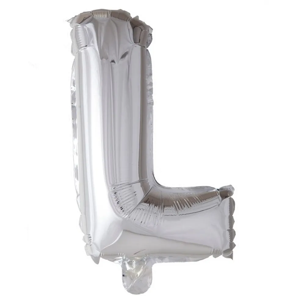Folieballong bokstav sølv 102cm