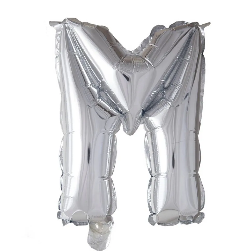 Folieballong bokstav sølv 102cm