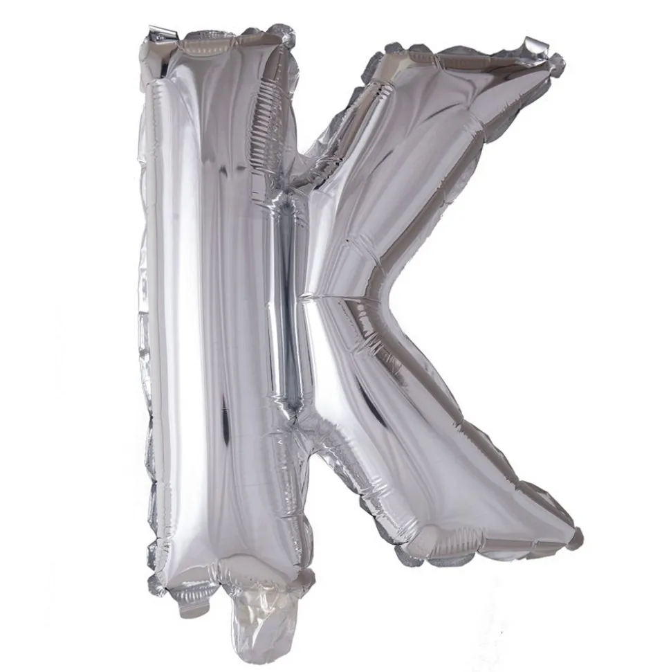Folieballong bokstav sølv 102cm