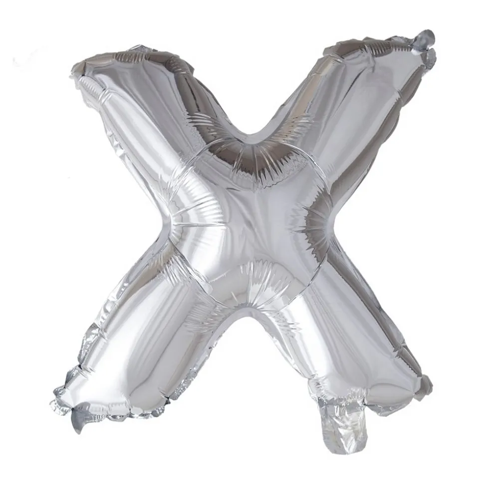 Folieballong bokstav sølv 102cm