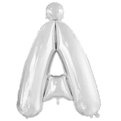 Folieballong bokstav sølv 102cm