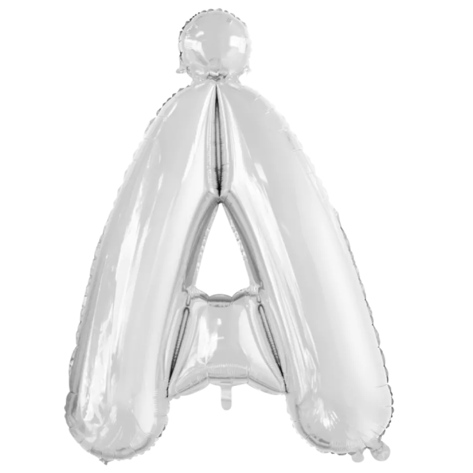 Folieballong bokstav sølv 102cm
