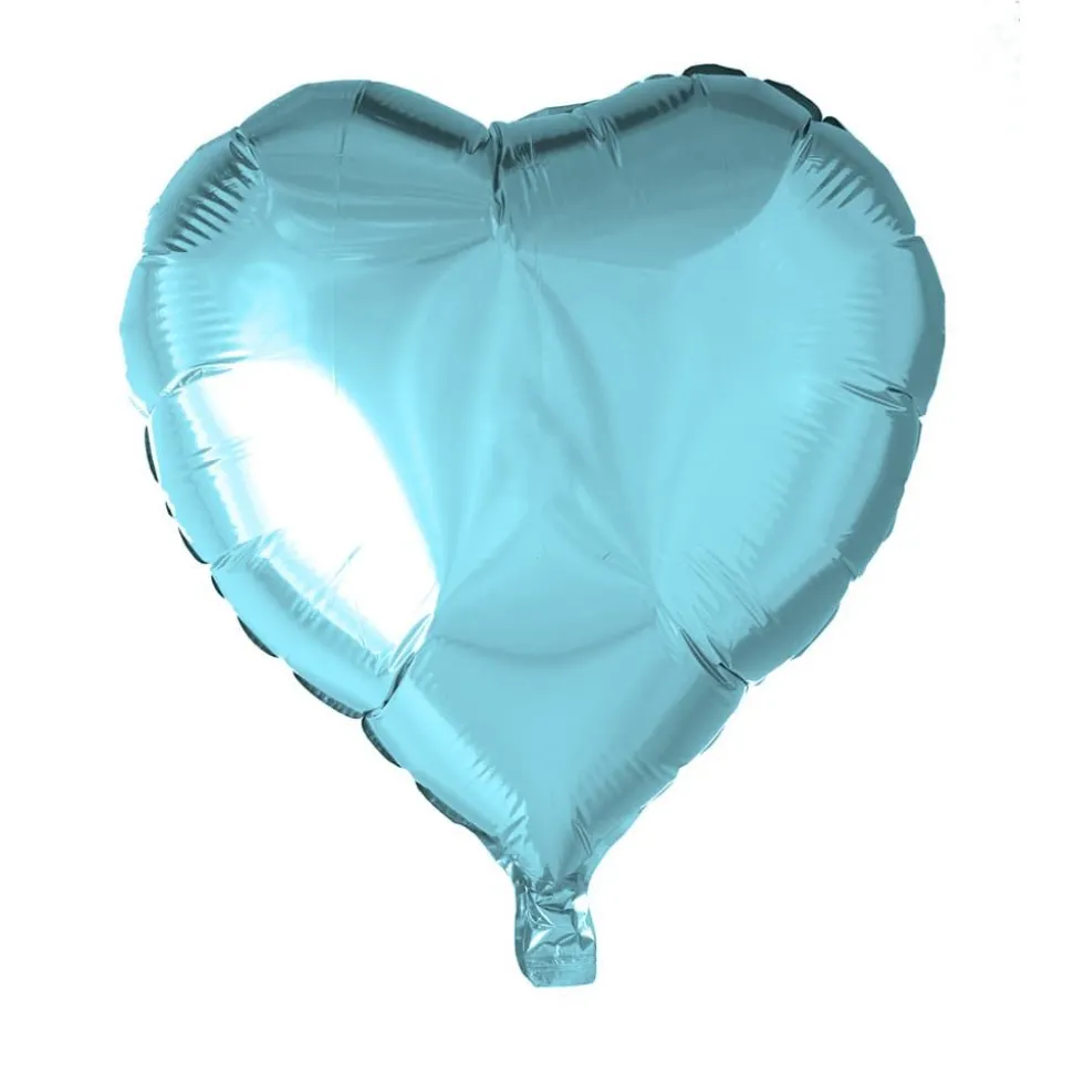 Folieballong Hjerte Lys Blå, 46 cm