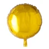 Folieballong Rund Gull, 46 cm