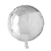 Folieballong Rund Sølv, 46 cm