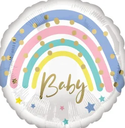 Folieballong Standard Baby Pastell Regnbue