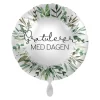 Folieballong Standard Gratulerer med Dagen, Grønne Grener