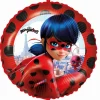Folieballong Standard, Mirculous Ladybug m/vekt og bånd, 45 cm