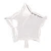 Folieballong Stjerne Hvit, 46 cm