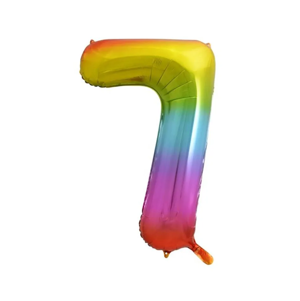 Folieballong Tall Regnbue 41cm