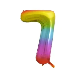 Folieballong Tall Regnbue 41cm