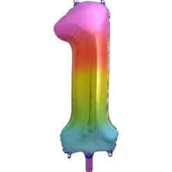 Folieballong Tall Regnbue 86 cm