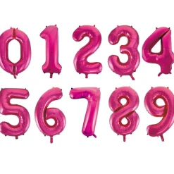 Folieballong tall rosa 86cm