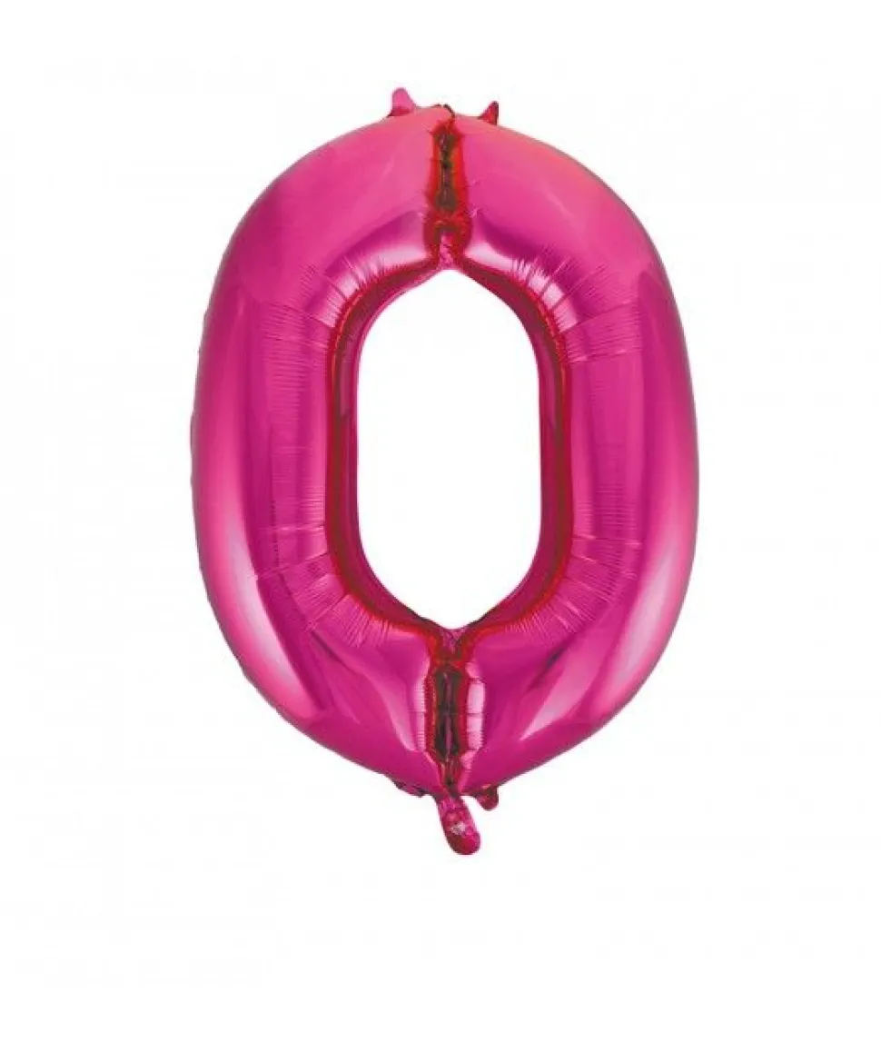Folieballong tall rosa 86cm