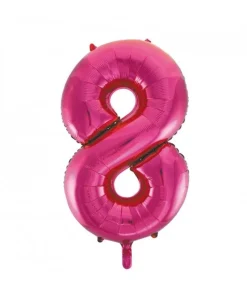 Folieballong tall rosa 86cm