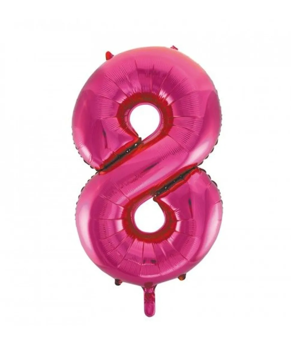 Folieballong tall rosa 86cm