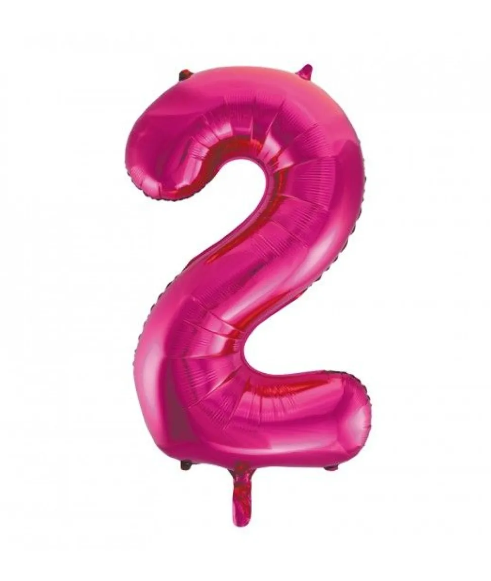 Folieballong tall rosa 86cm