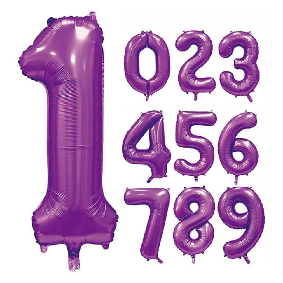 Folieballong tall sateng lilla 86 cm