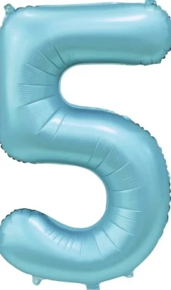 Folieballong Tall Sateng Lys Blå 86cm