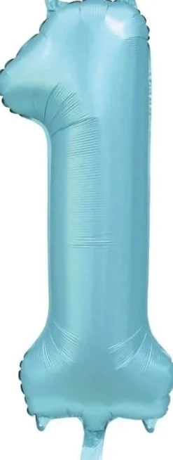 Folieballong Tall Sateng Lys Blå 86cm