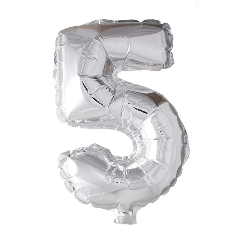 Folieballong Tall Sølv 41cm