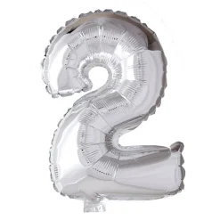 Folieballong Tall Sølv 41cm