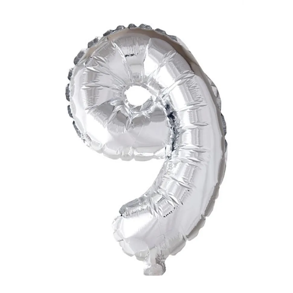 Folieballong Tall Sølv 41cm