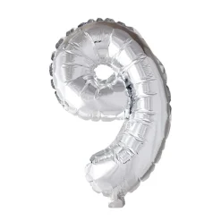 Folieballong Tall Sølv 41cm