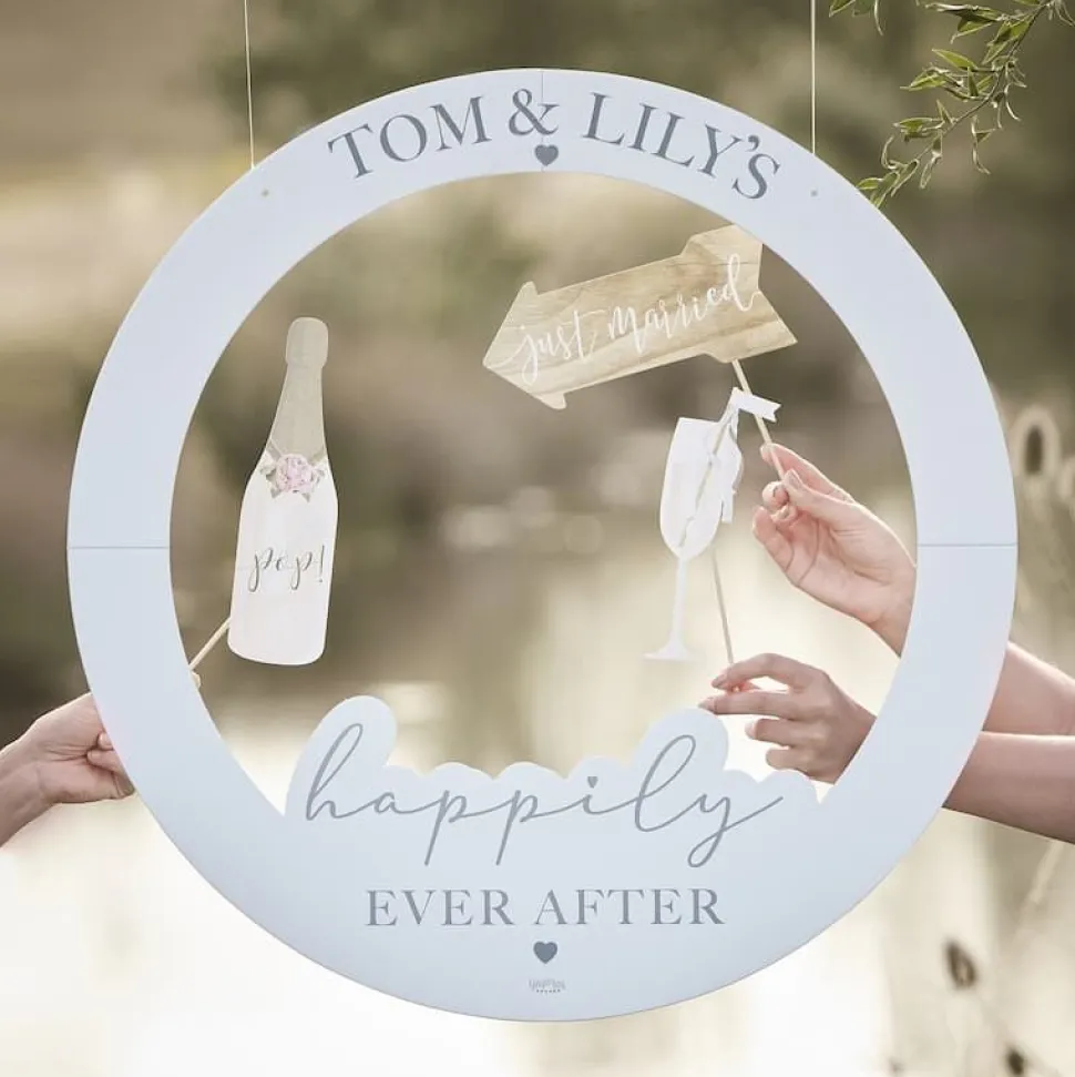 Fotoramme bryllup Happily Ever After DIY