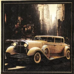 Gatsby serviett 33x33cm svart, 20stk