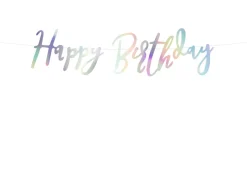 Girlander Happy Birthday, Iridescent