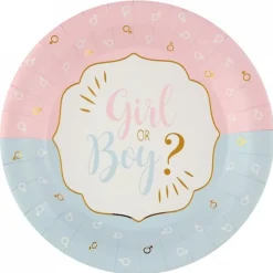 Girl or Boy? Tallerkener, 10 stk