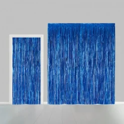 Glittergardin Blå, 100 x 240 cm