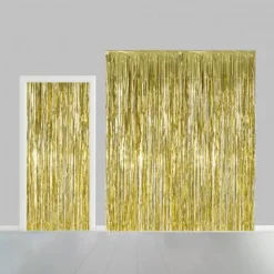 Glittergardin Gull, 100 x 240 cm