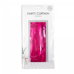 Glittergardin Hot Pink, 100 x 240 cm