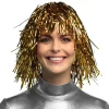 Glitterparykk Gull