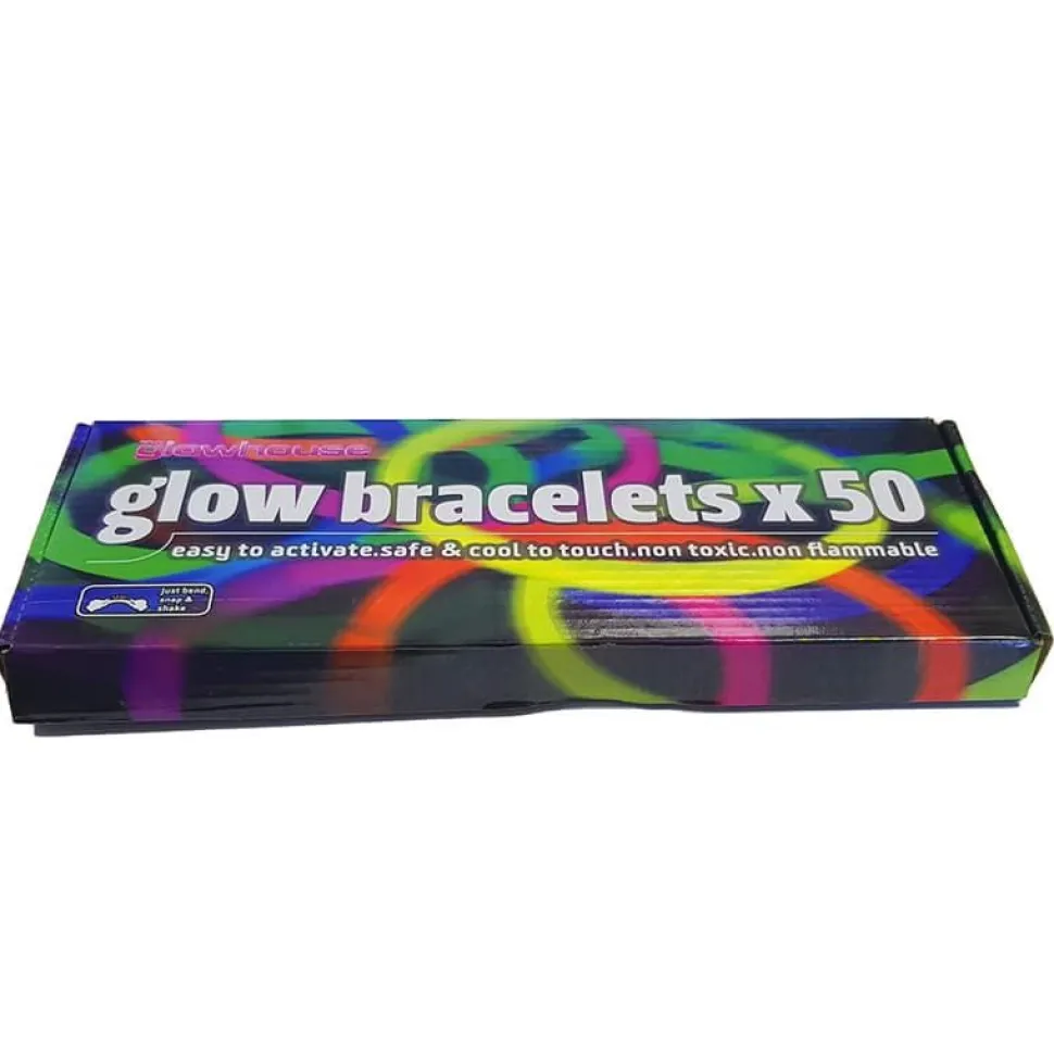 Glowstick Armbånd Mix 50pk