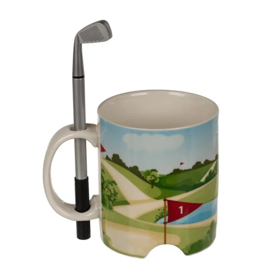 Golf krus med putter og ball