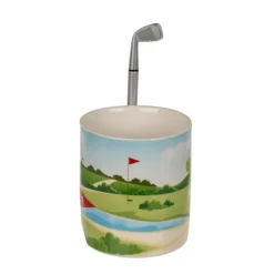 Golf krus med putter og ball