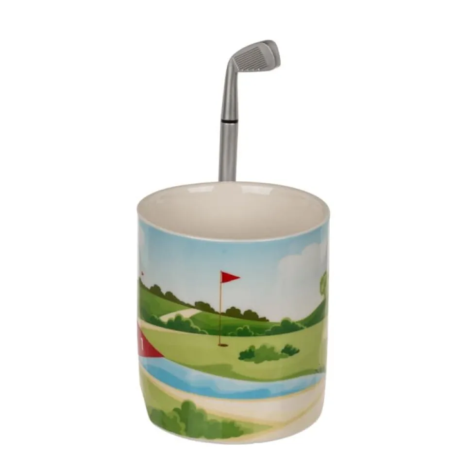 Golf krus med putter og ball