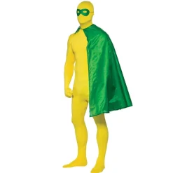 Grønn Superhelt Kappe & Maske
