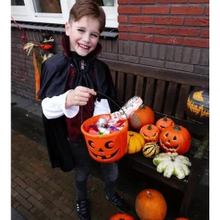 Halloween Bøtte Oransje Gresskar