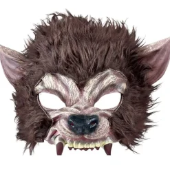 Halvmaske Brun Ulv, lateks