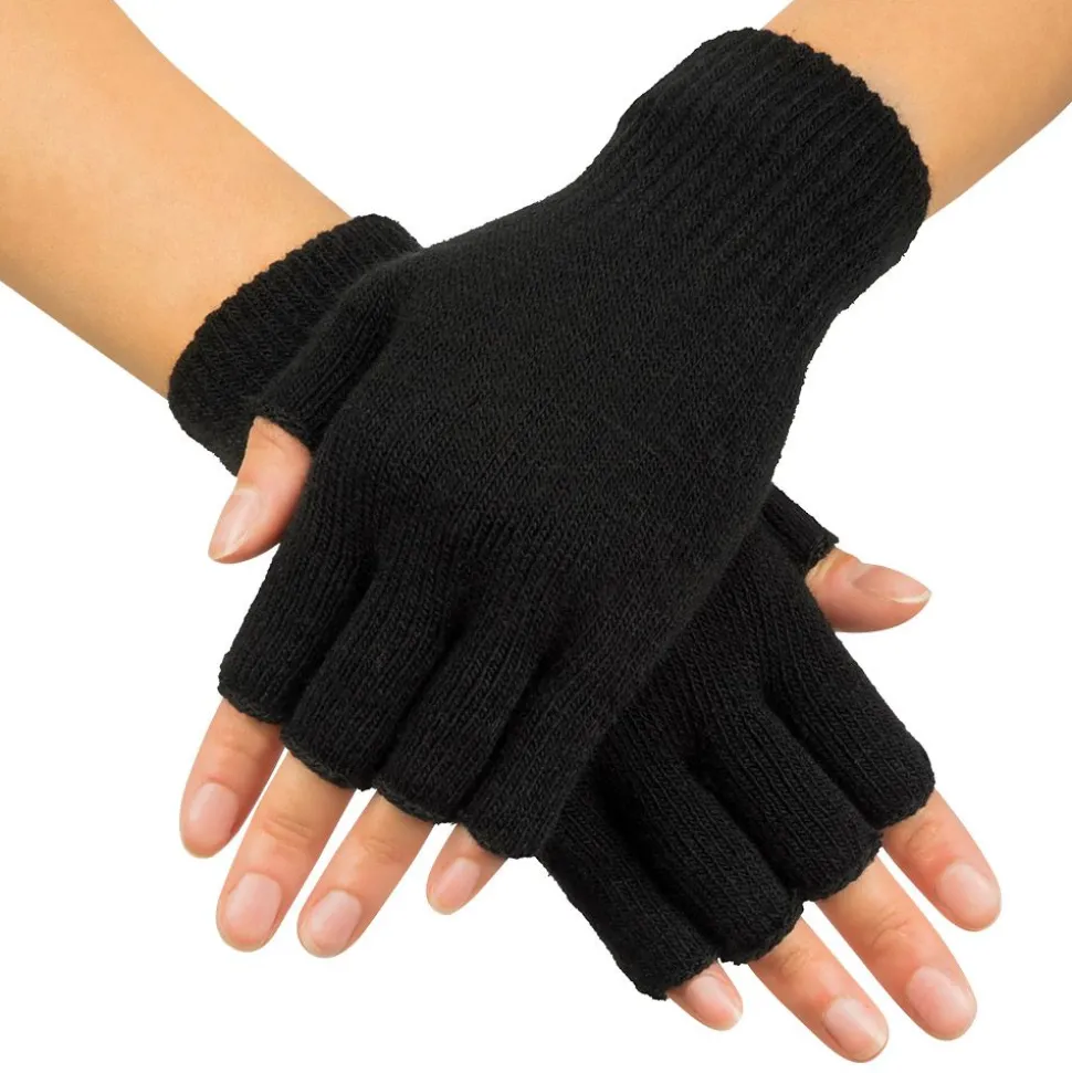 Hansker Fingerløse Sort