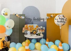 Happy Birthday Banner Byggeplass