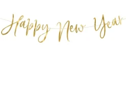 Happy New Year Girlander Gull, 66 x 18 cm
